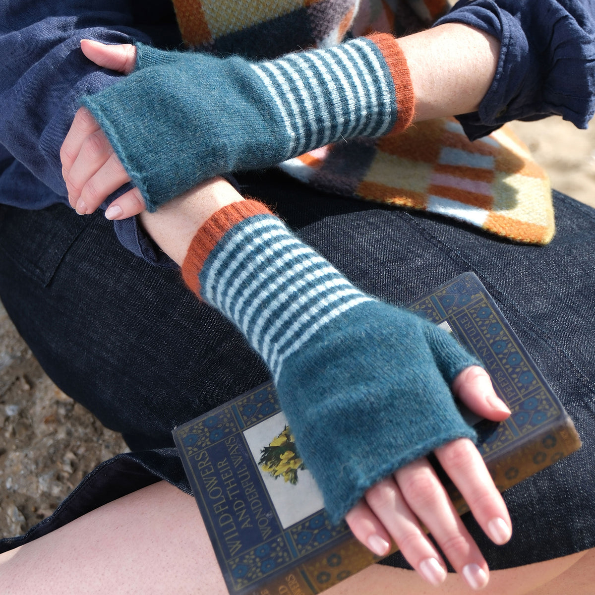 Angora Fingerless Mittens