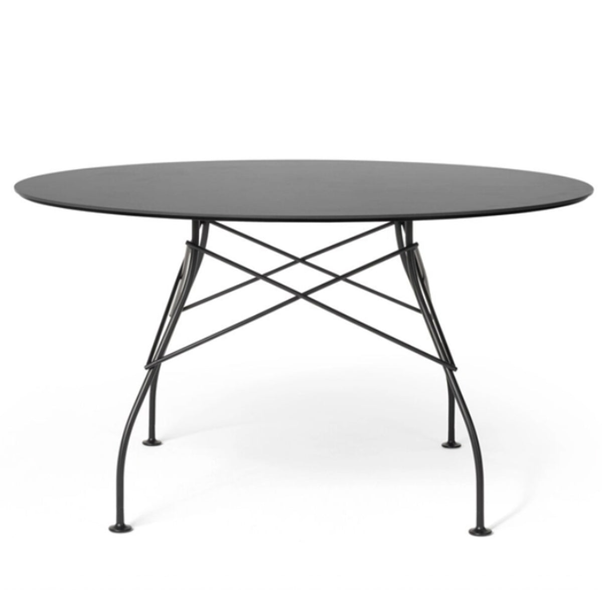 Glossy Stoneware Dining Table