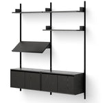 Black stained ash / black