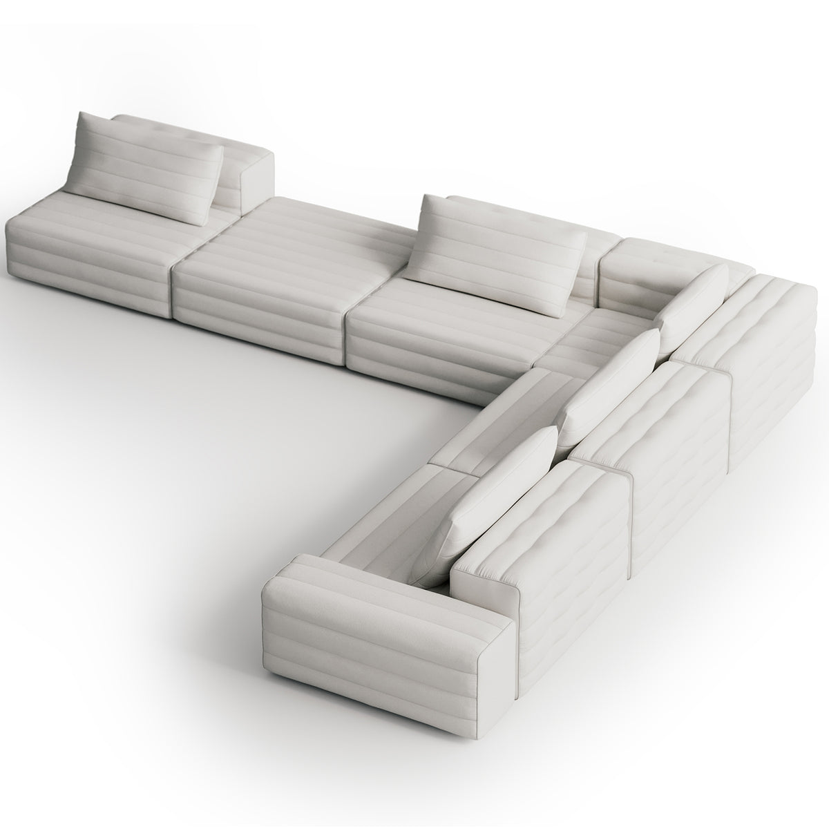 Samet Modular Sofa, Tweed