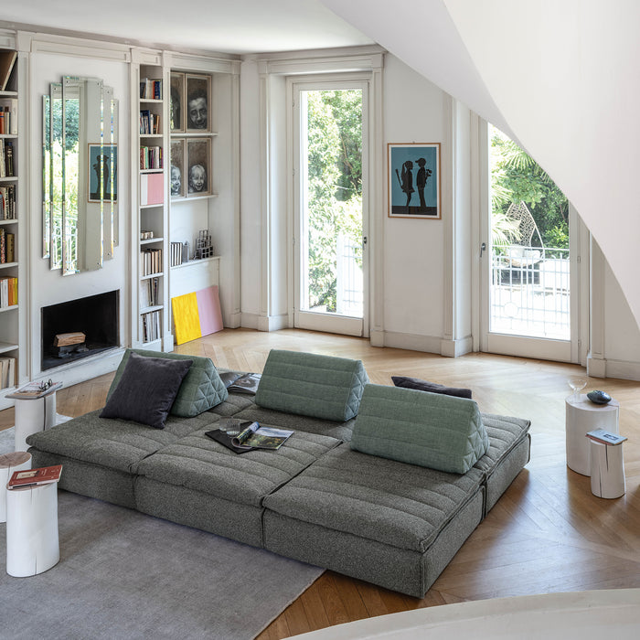 Samet Low Modular Sofa, Cat C