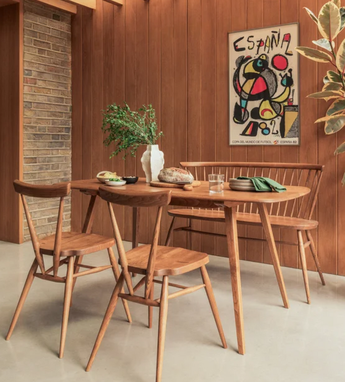 Plank Dining Table, Solid Ash