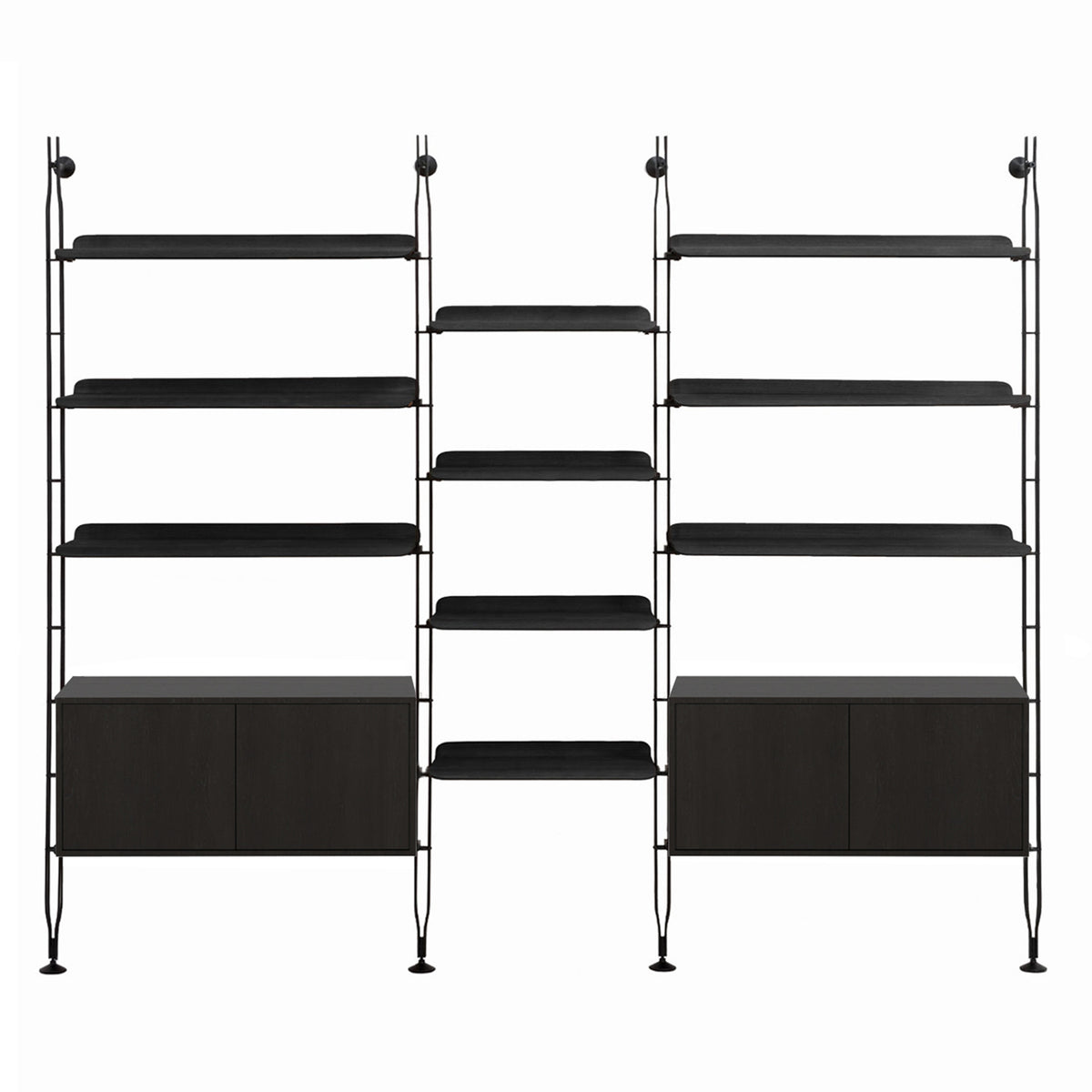 Adam Wood Shelving With Cupboard