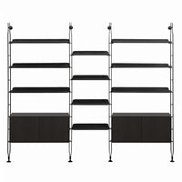 Adam Wood Shelving With Cupboard