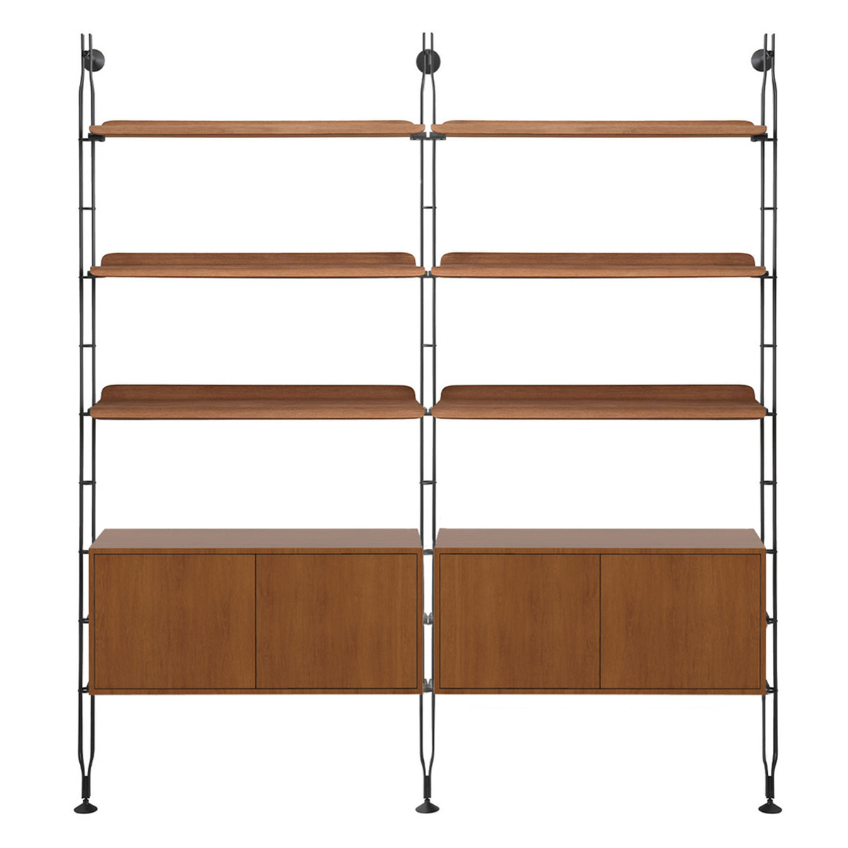Adam Wood Shelving With Cupboard