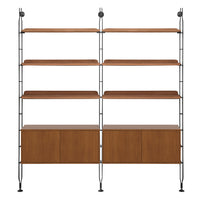 Adam Wood Shelving With Cupboard
