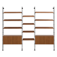 Adam Wood Shelving With Cupboard