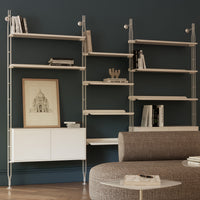 Adam Wood Shelving With Cupboard