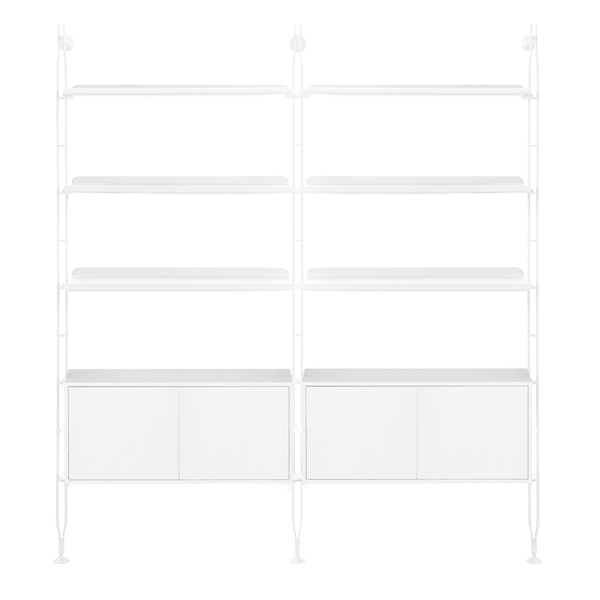 Adam Wood Shelving With Cupboard
