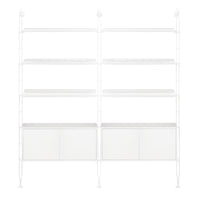 Adam Wood Shelving With Cupboard