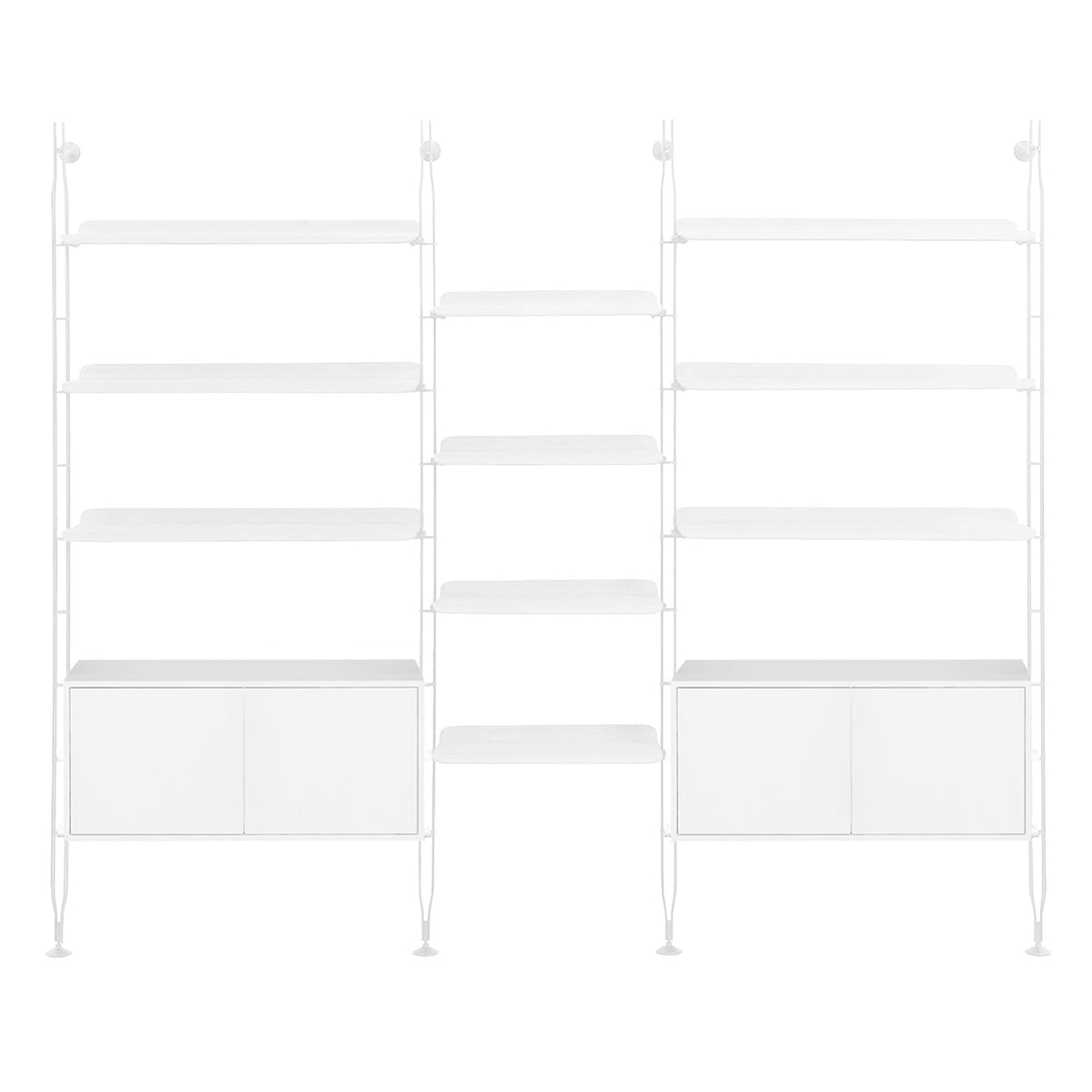 Adam Wood Shelving With Cupboard