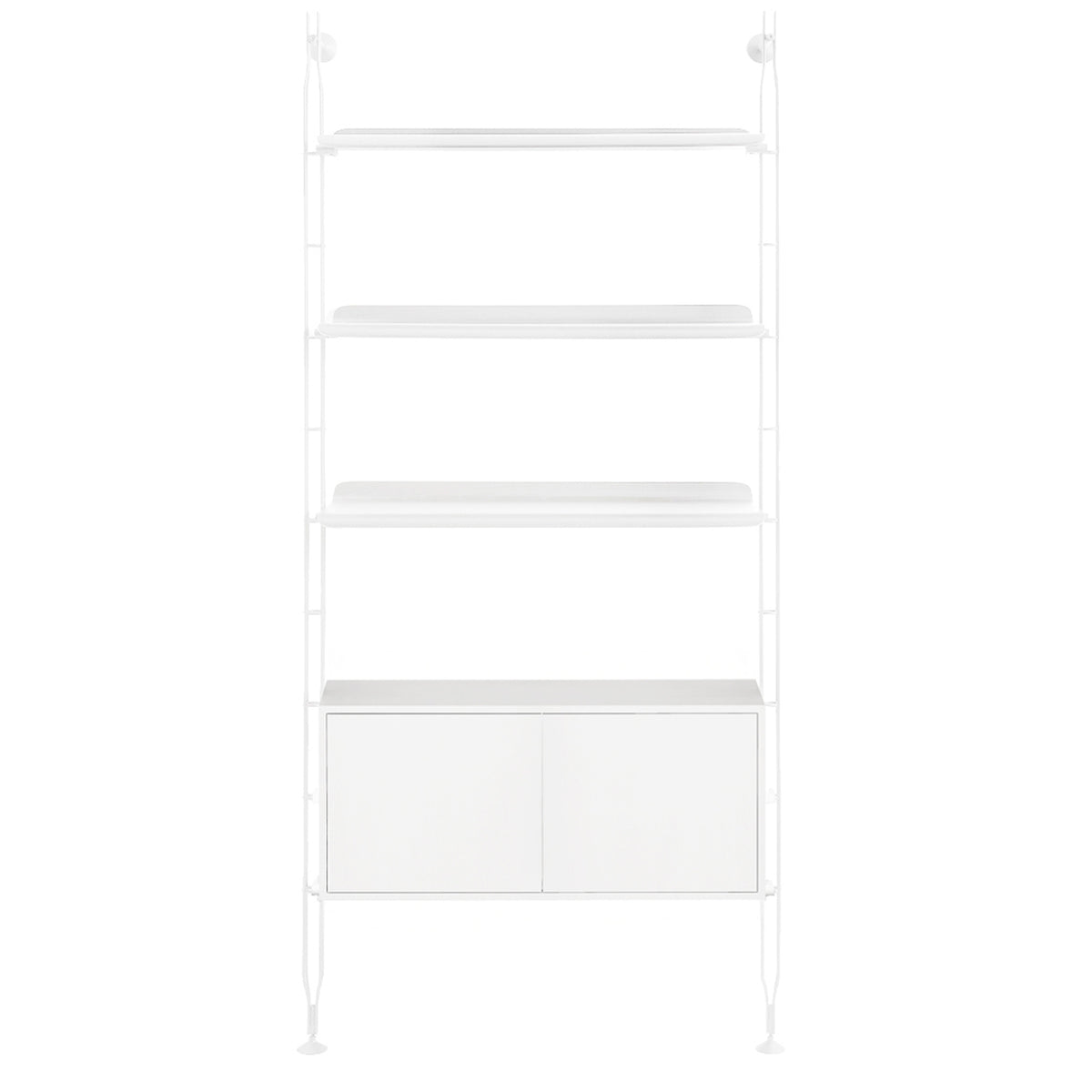 Adam Wood Shelving With Cupboard