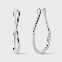 Air Silver Hoop Earrings