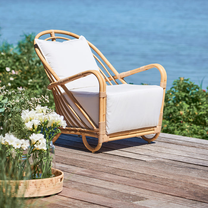 Charlottenborg Outdoor Lounge Chair, Alu Rattan