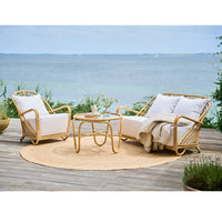 Charlottenborg Outdoor Lounge Chair, Alu Rattan