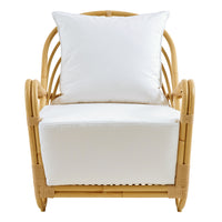Charlottenborg Outdoor Lounge Chair, Alu Rattan