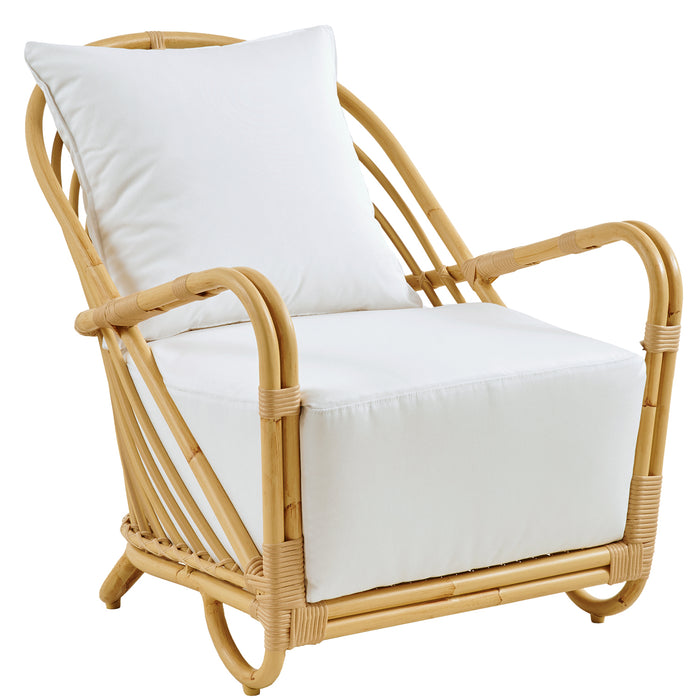 Charlottenborg Outdoor Lounge Chair, Alu Rattan