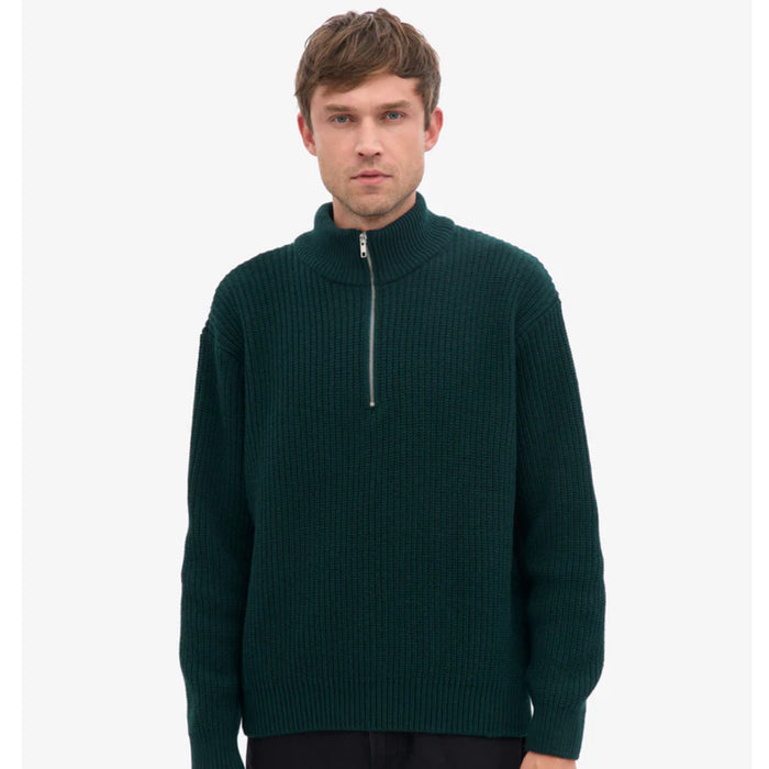 Merino Wool Quarter Zip Jumper