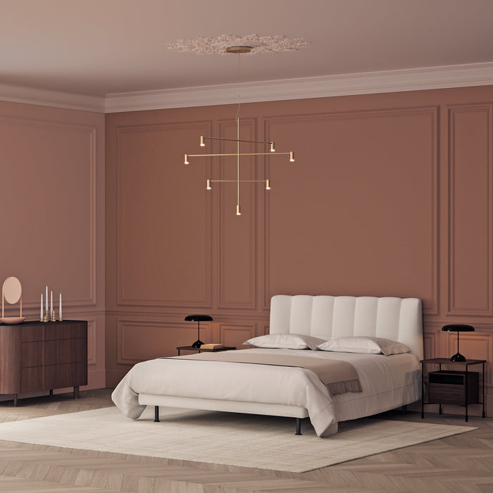 Evisa King Size Bed, Bouclé