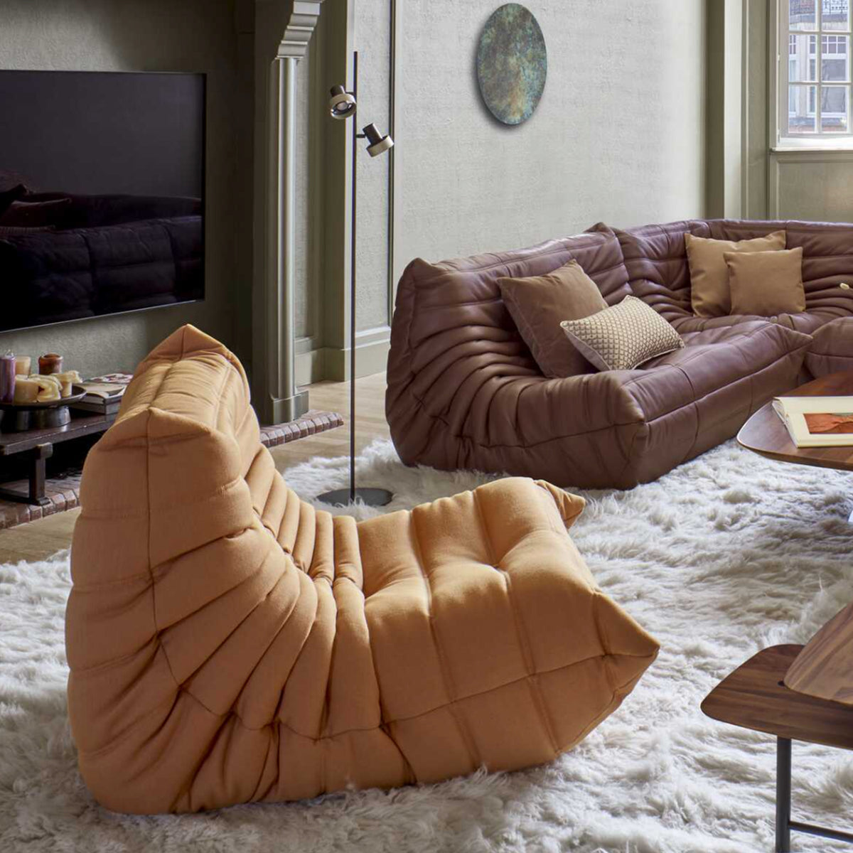 Togo Fireside Chair, Kyoto Leather