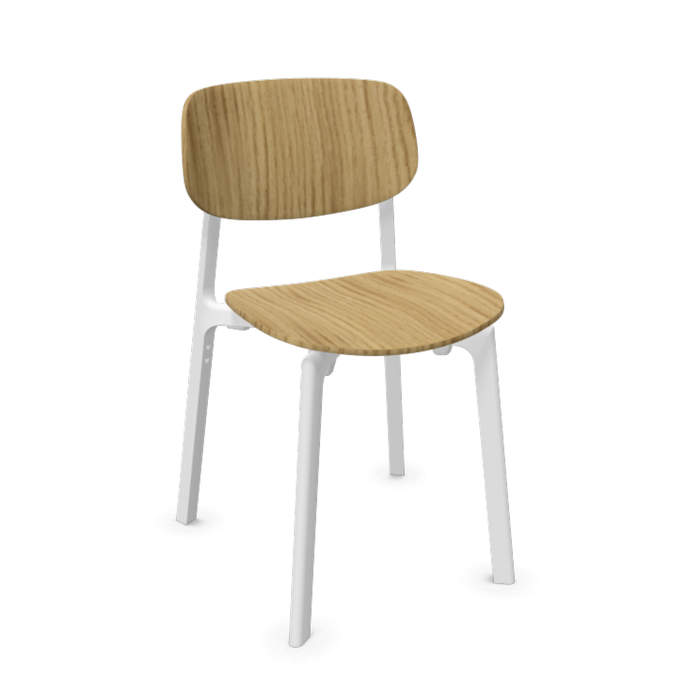 Ex-Display Colander Wood Chair, White and Oak