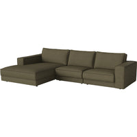 Noora Right Side Corner Sofa, Small Chaise