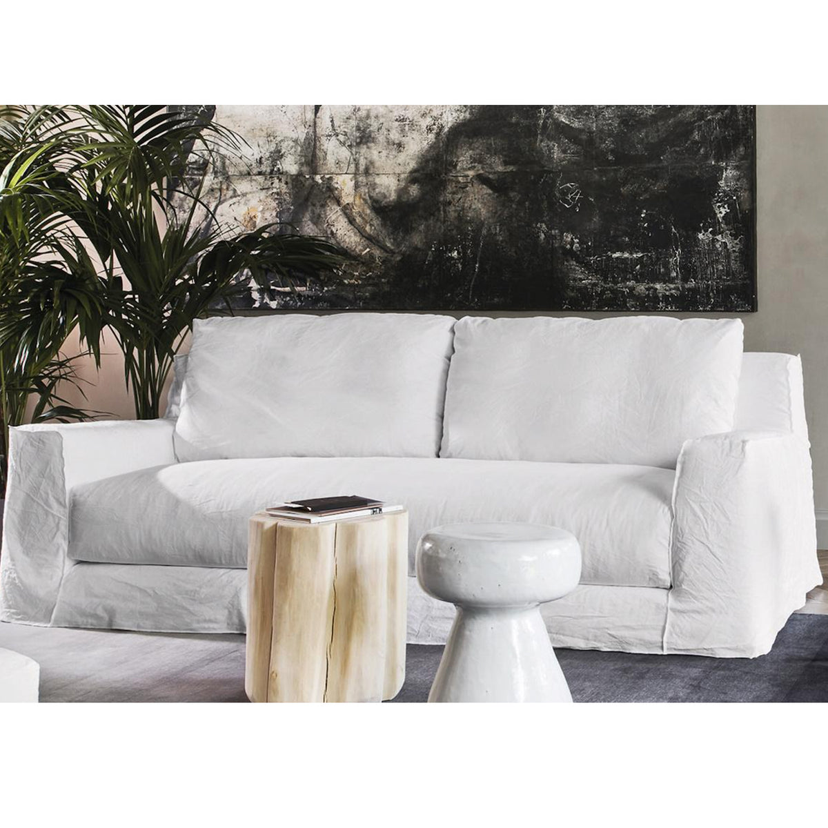 Loll 3-Seater Sofa, Terre de Lin