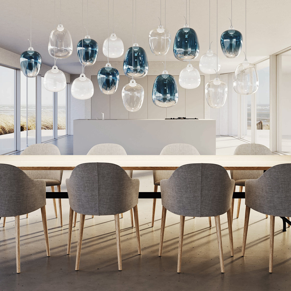 Obló Cluster Pendant Light, Medium