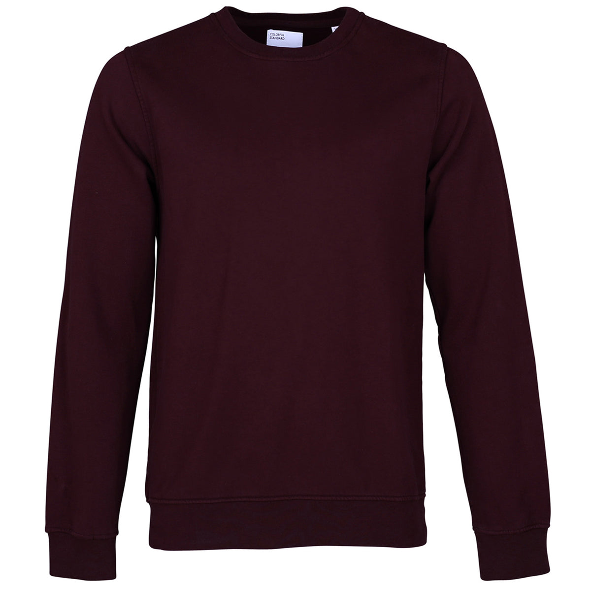 Classic Organic Unisex Crewneck Sweatshirt, Oxblood Red - Colorful Standard