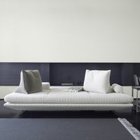 Prado Medium Settee, Alcantara Pearl Grey