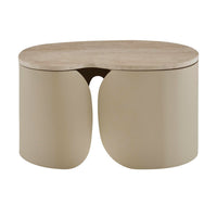 Pukka Low Table, Travertine
