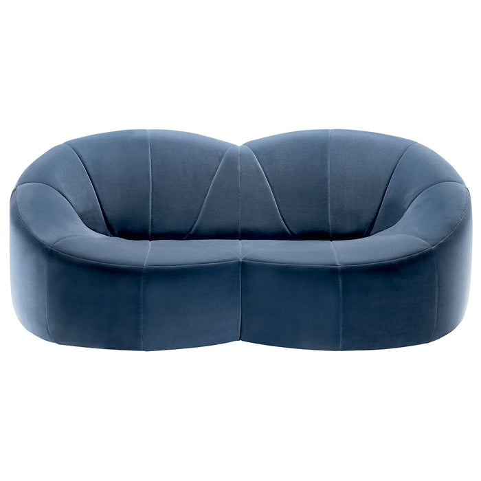 Pumpkin Small Sofa, Gentle Velvet