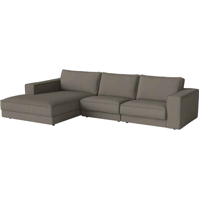 Noora Right Side Corner Sofa, Small Chaise
