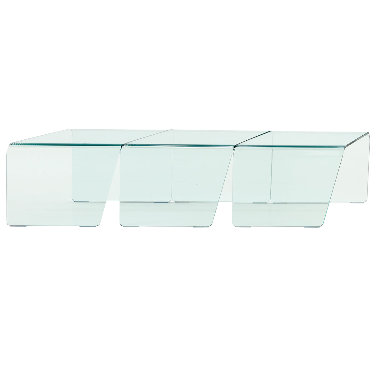 Rosis, Set of 3 Glass Tables
