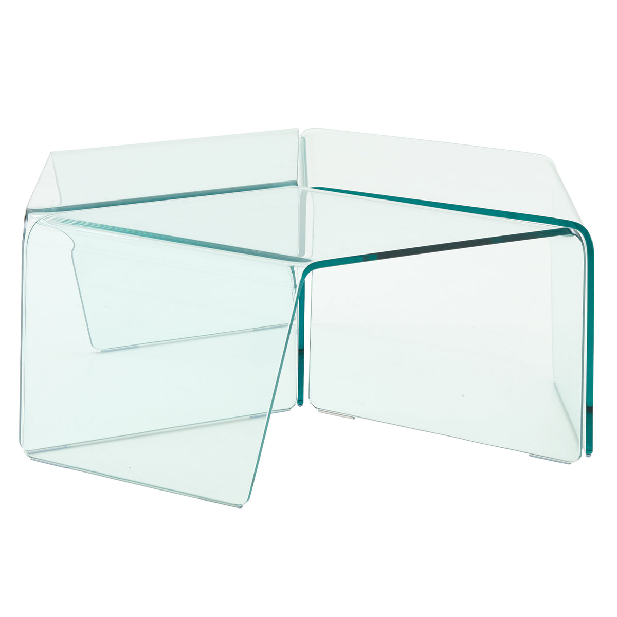 Rosis, Set of 3 Glass Tables