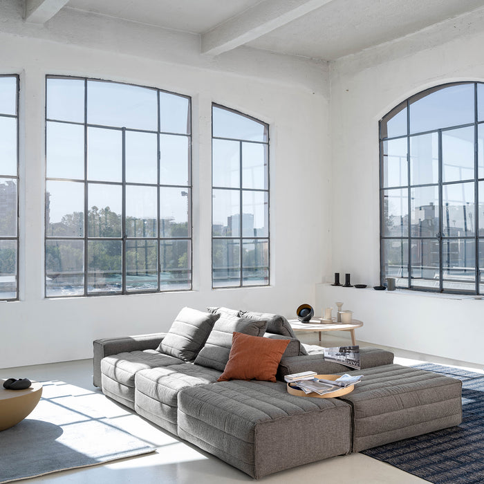 Samet Modular Sofa, Terre de lin