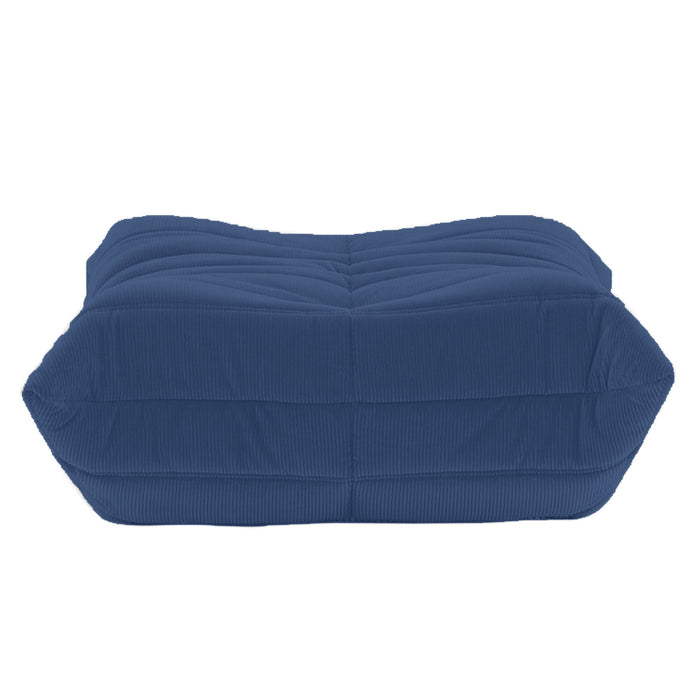 Togo Footstool, Phlox Fabric