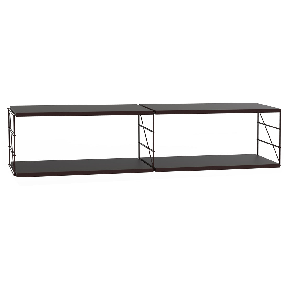 Tria Wall-Mounted Shelf, Black