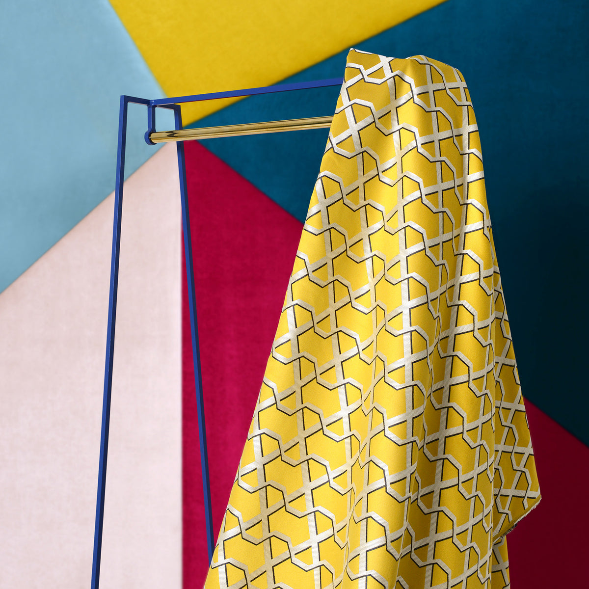 A' Clothes Rail - Brass Pole - AndNew