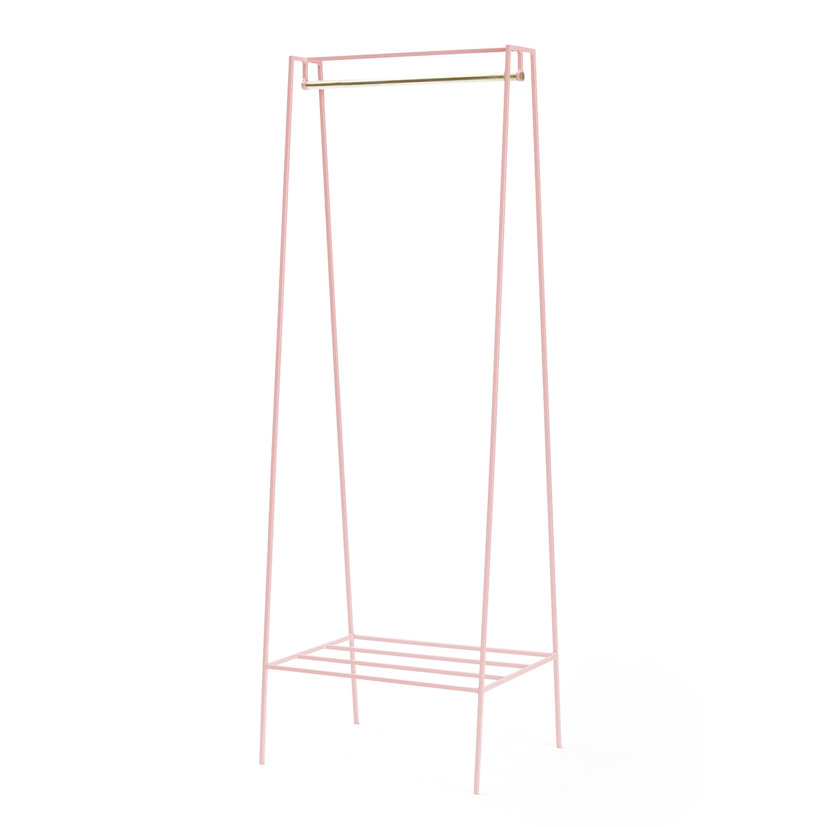 A' Clothes Rail - Brass Pole - AndNew