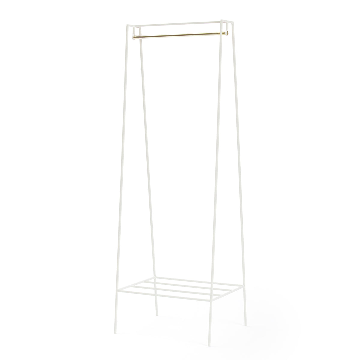 A' Clothes Rail - Brass Pole - AndNew