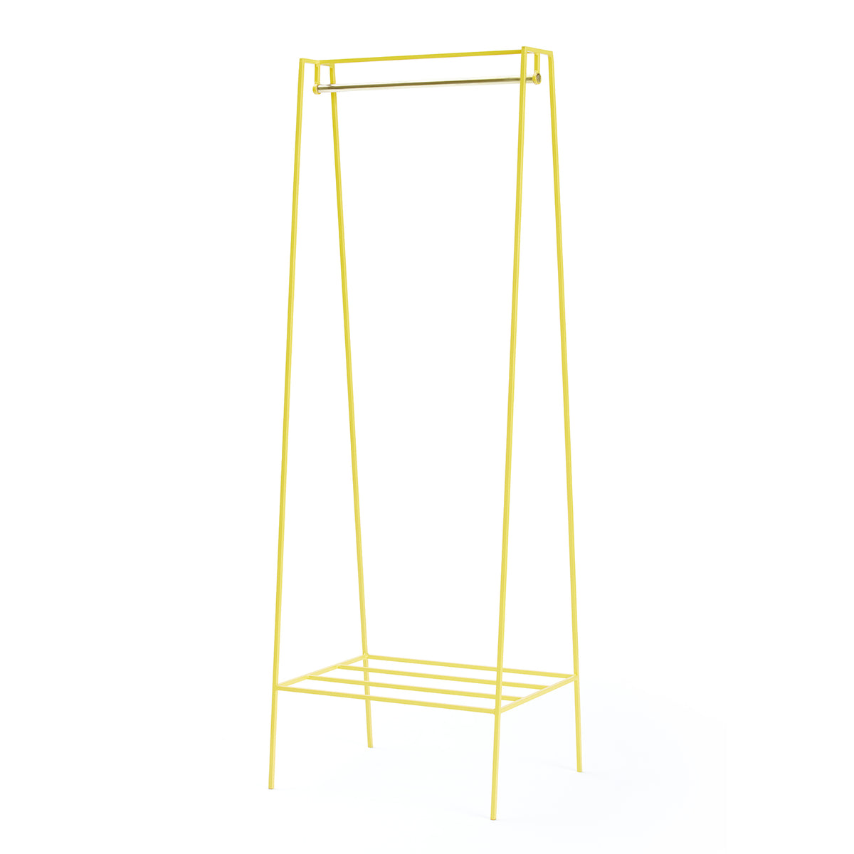 A' Clothes Rail - Brass Pole - AndNew