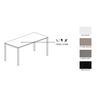 be-Easy Extendable Table 79x150–230cm - Kristalia