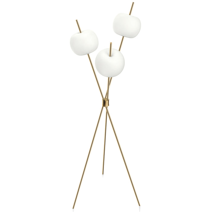 Kushi Floor Light, Brass - KDLN