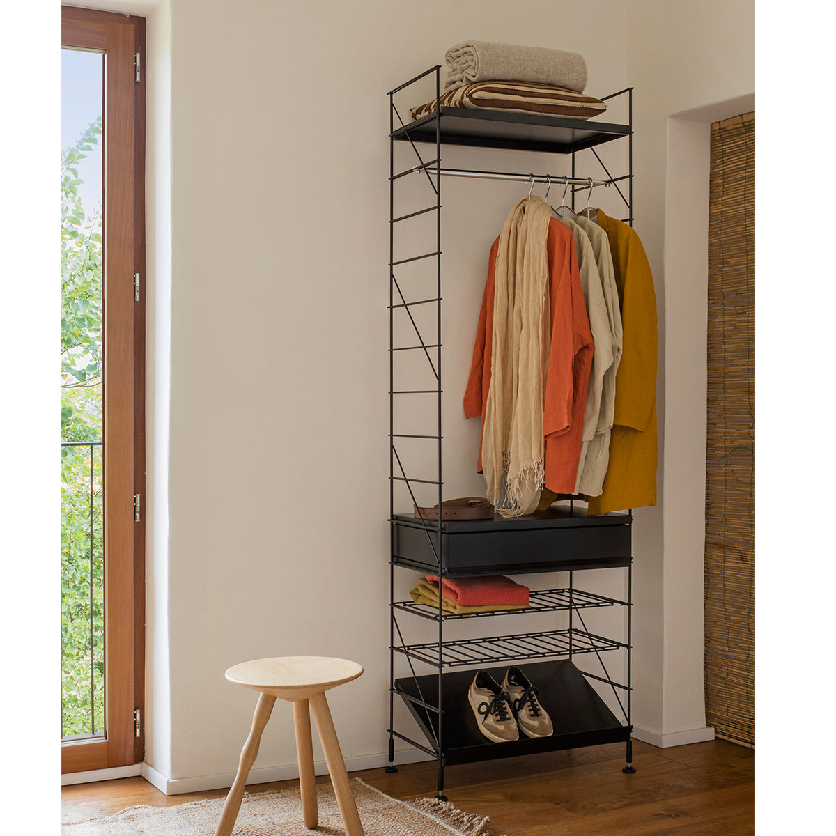 Tria Modular Shelving Unit 1, Black