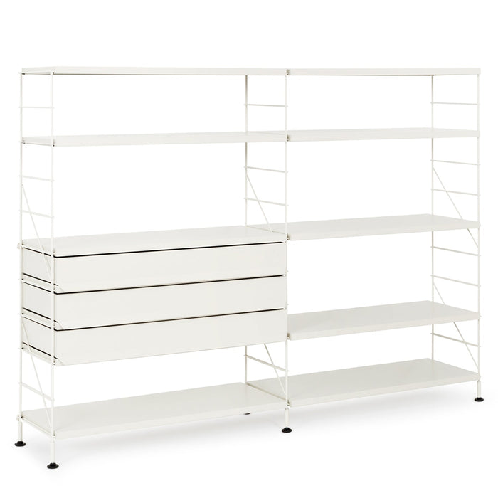 Tria Modular Shelving Unit W186cm White