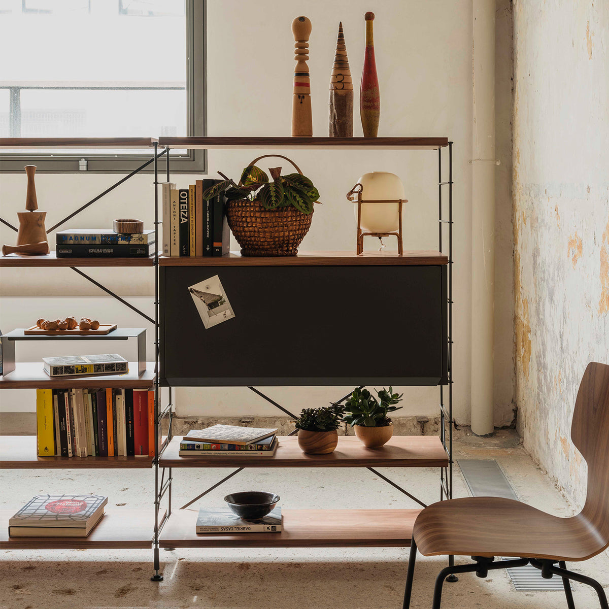 Tria Modular Shelving Unit W278cm Black