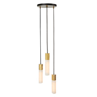 Basalt Suspension Lighting Set, Brass - Tala