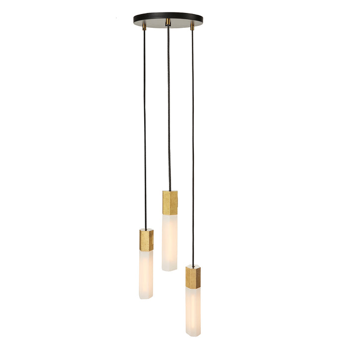 Basalt Suspension Lighting Set, Brass - Tala