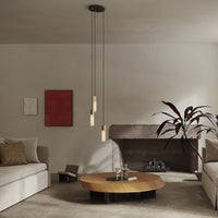 Basalt Suspension Lighting Set, Brass - Tala